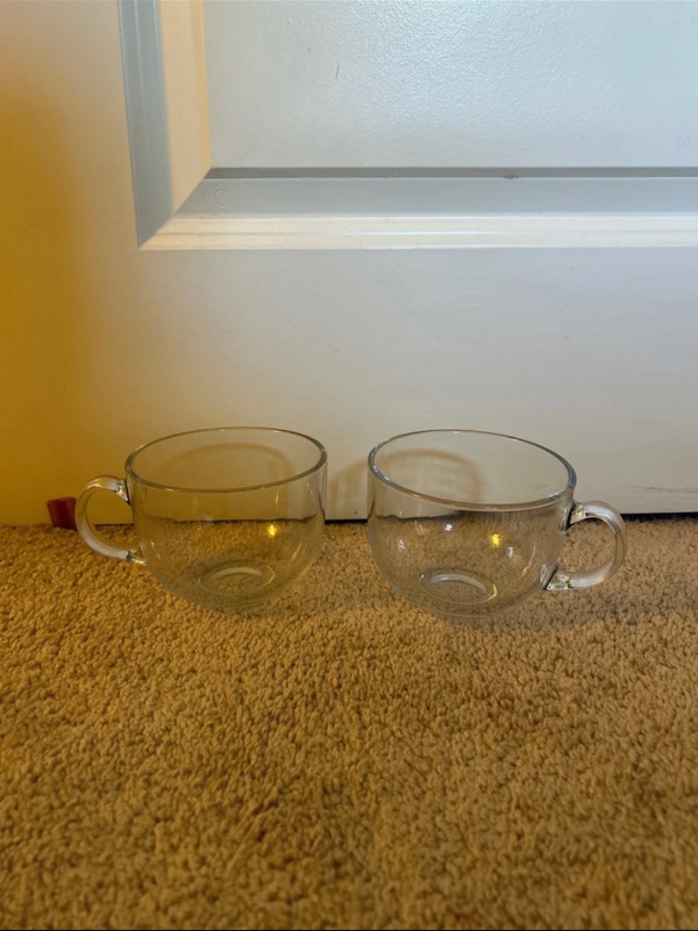 Glass Coffee Mugs - Set of 2